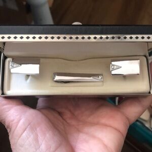 Gently used SWANK cufflinks with tie bar